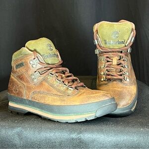 🥾TIMBERLAND Vintage Euro Hiker Genuine Leather OG Hiking Boots Women's Size 9.5